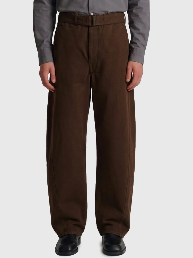 Twisted belted pants