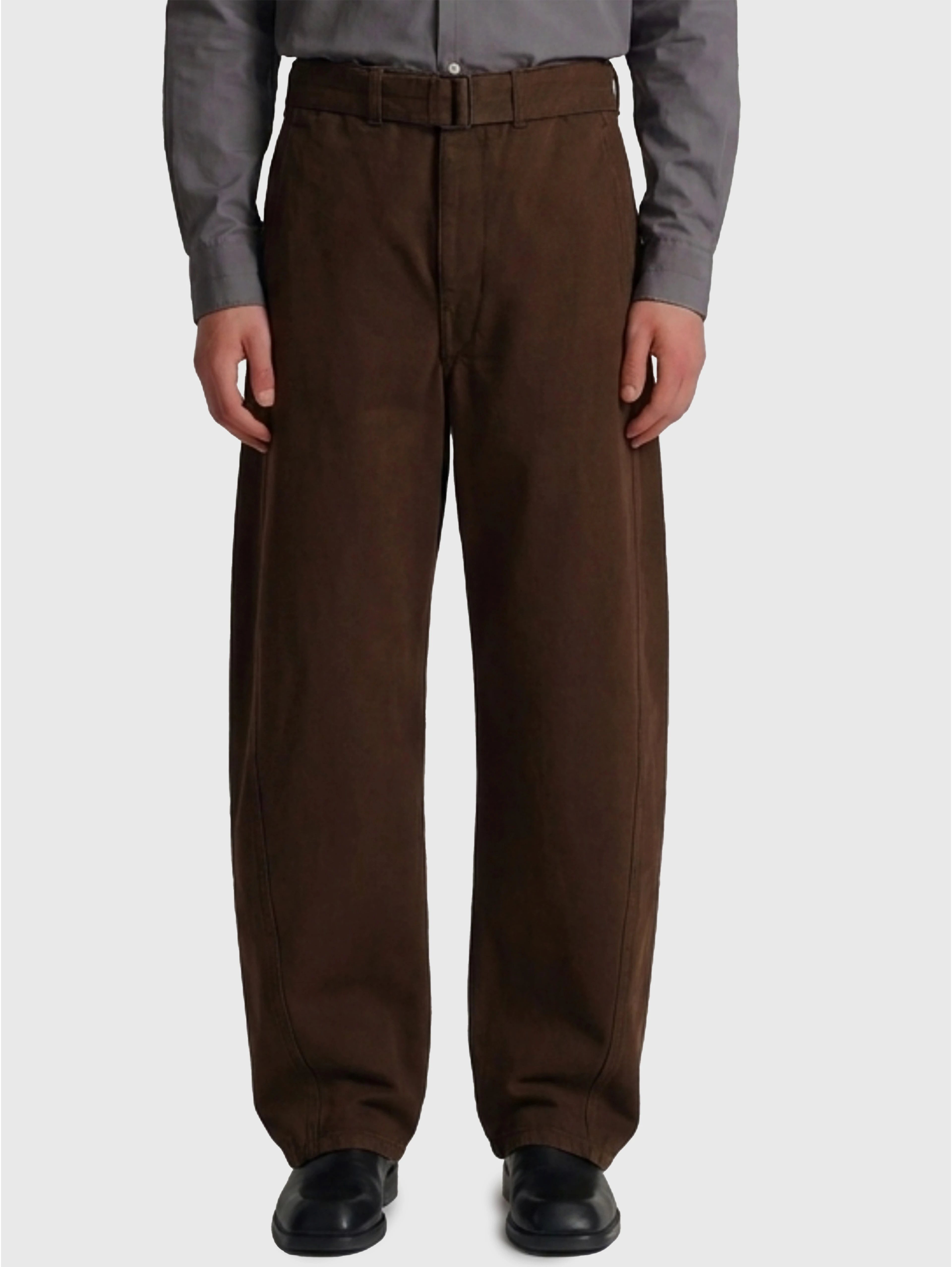 Twisted belted pants
