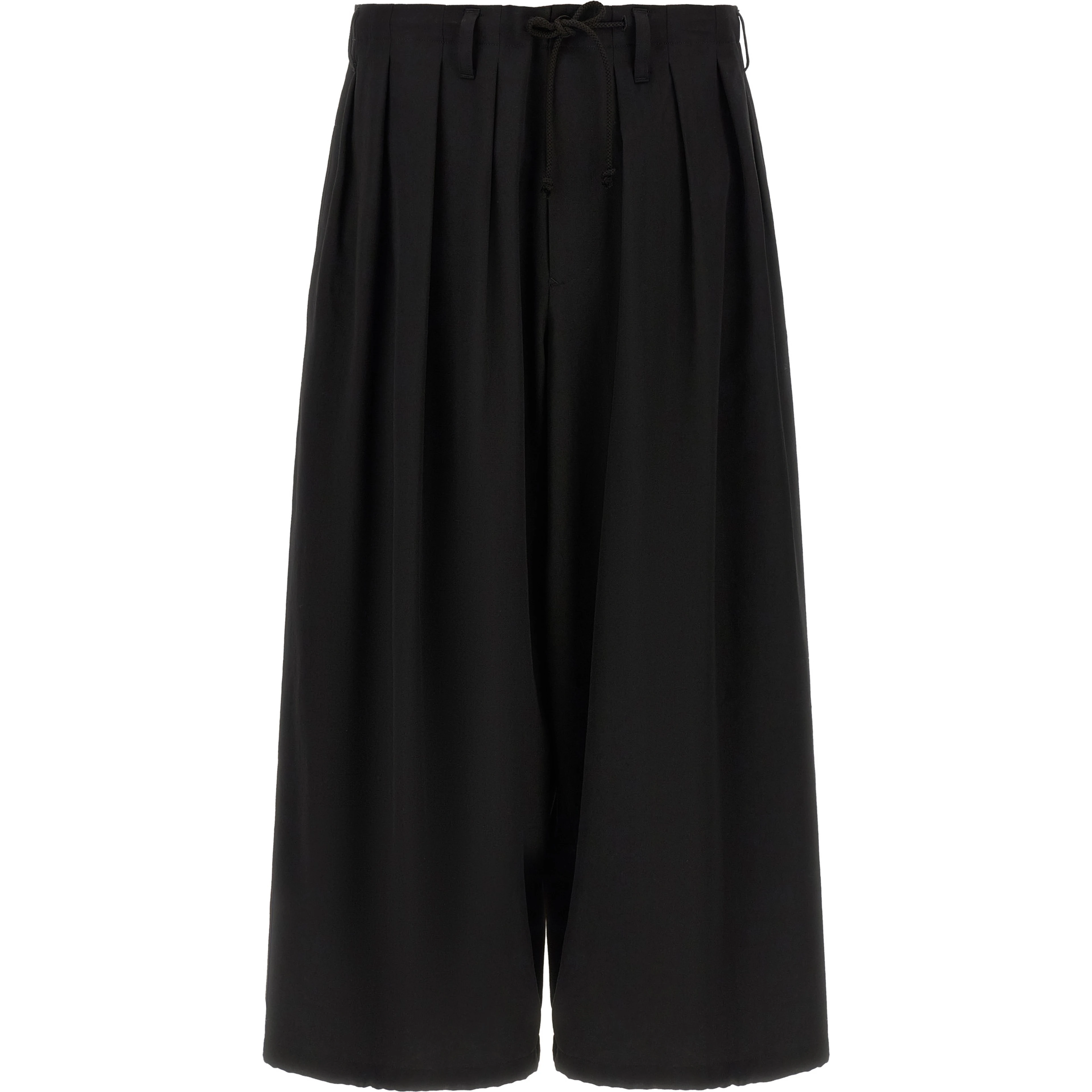 Black Wool Casual Pants