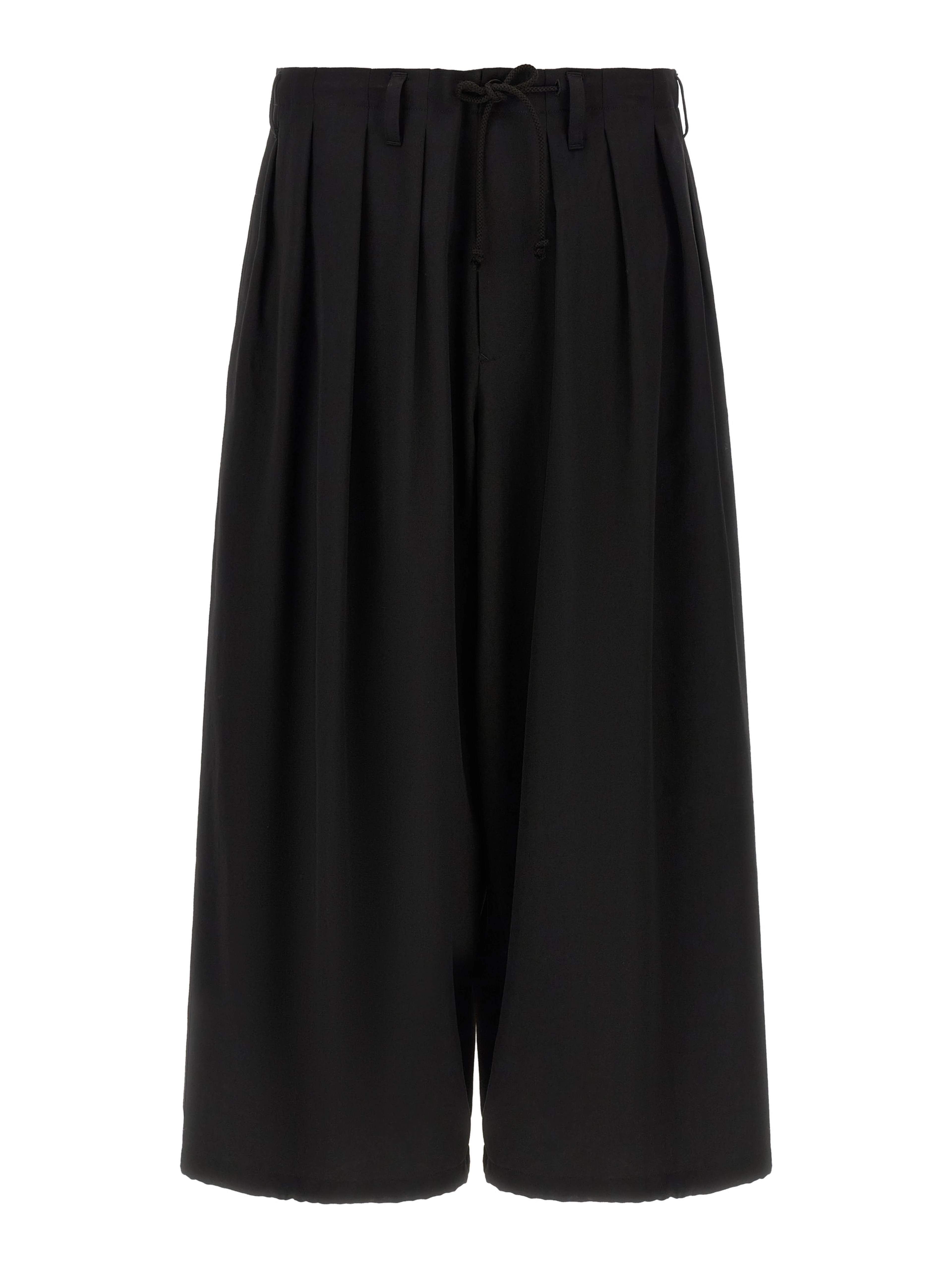 Black Wool Casual Pants