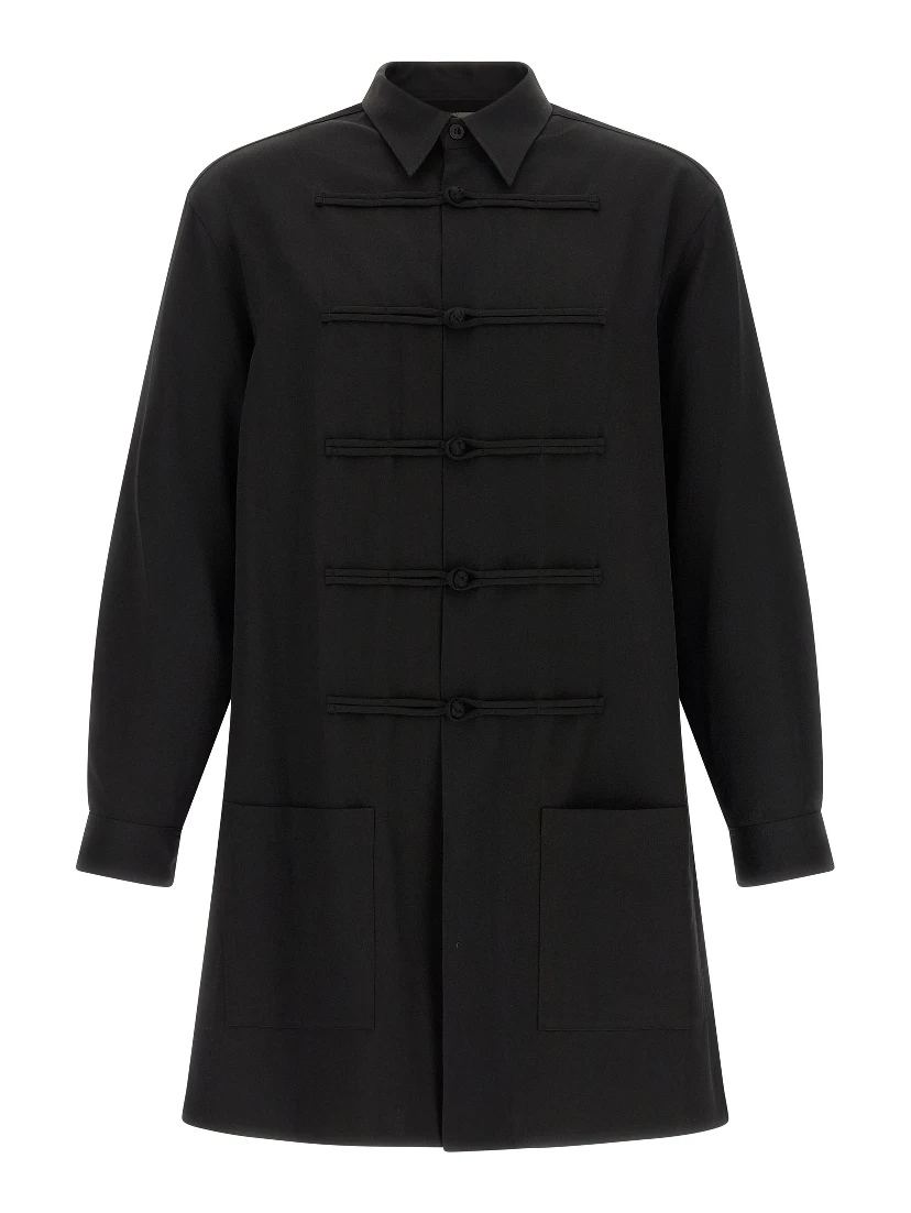 Black Wool Blouse