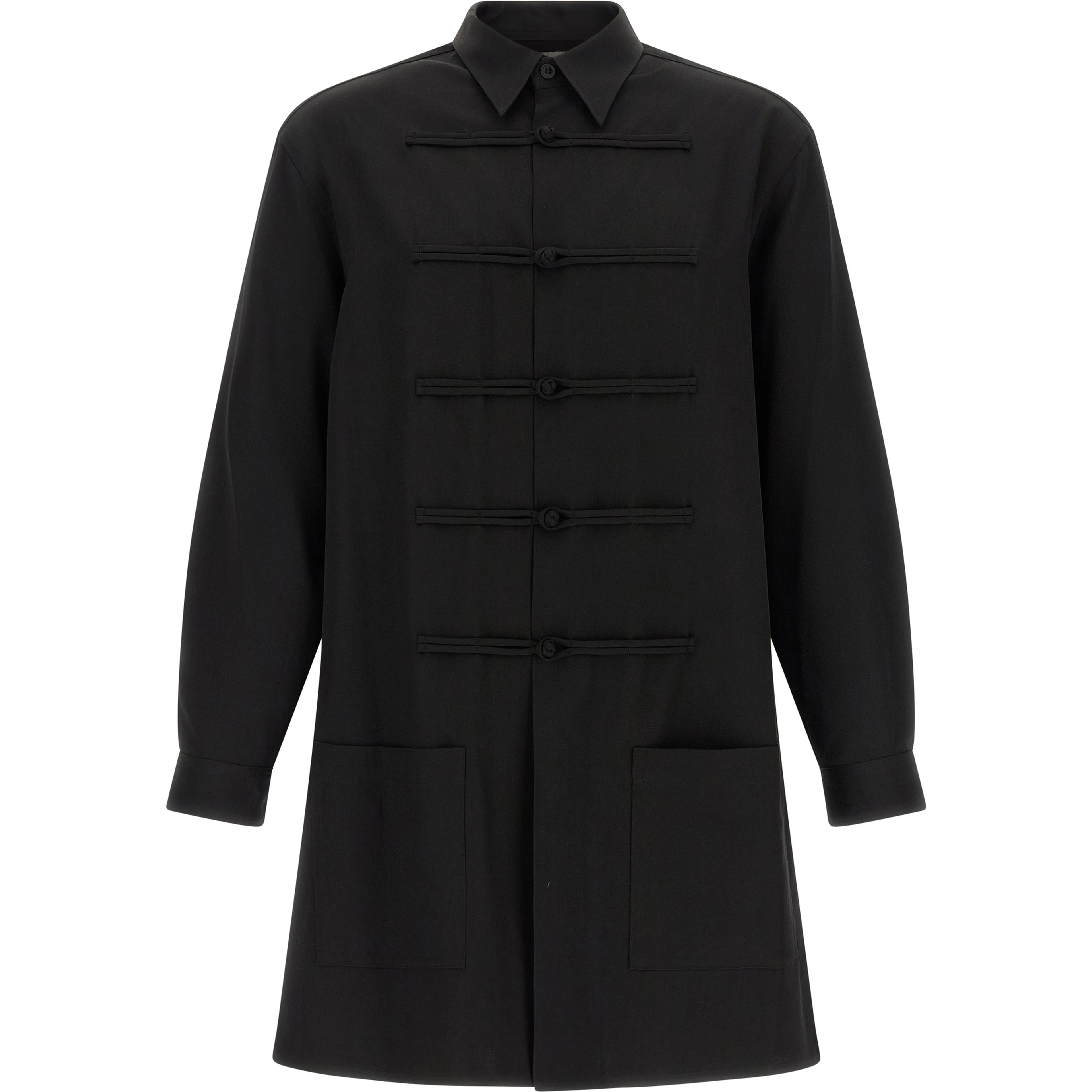 Black Wool Blouse