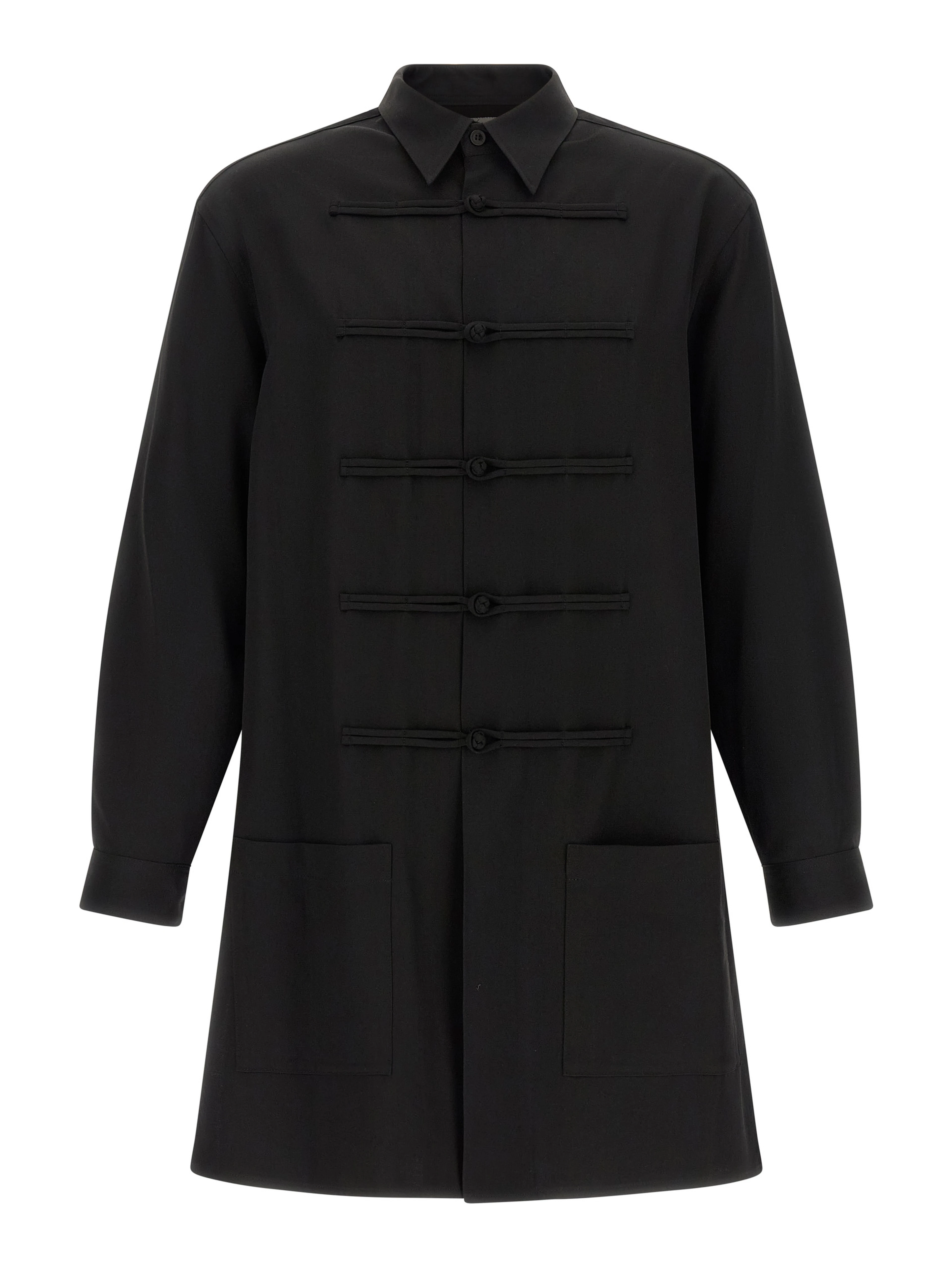 Black Wool Blouse