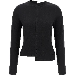 Black Cotton Long Sleeve T-Shirt