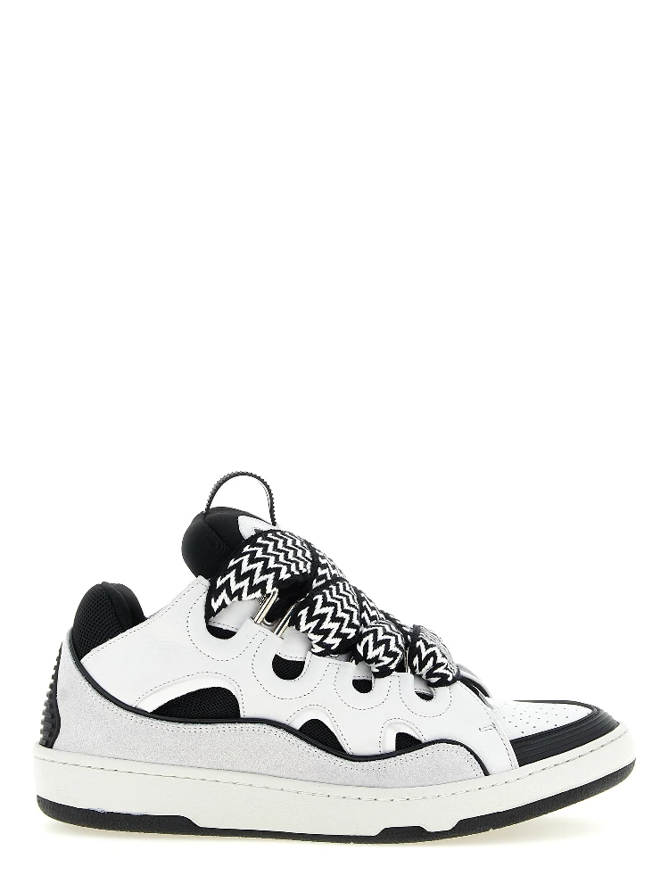 Bicolor Calfskin Chunky Sneakers