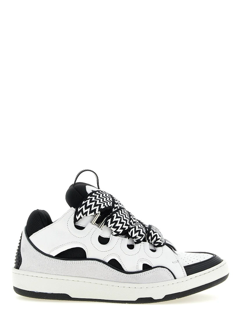 Bicolor Calfskin Chunky Sneakers