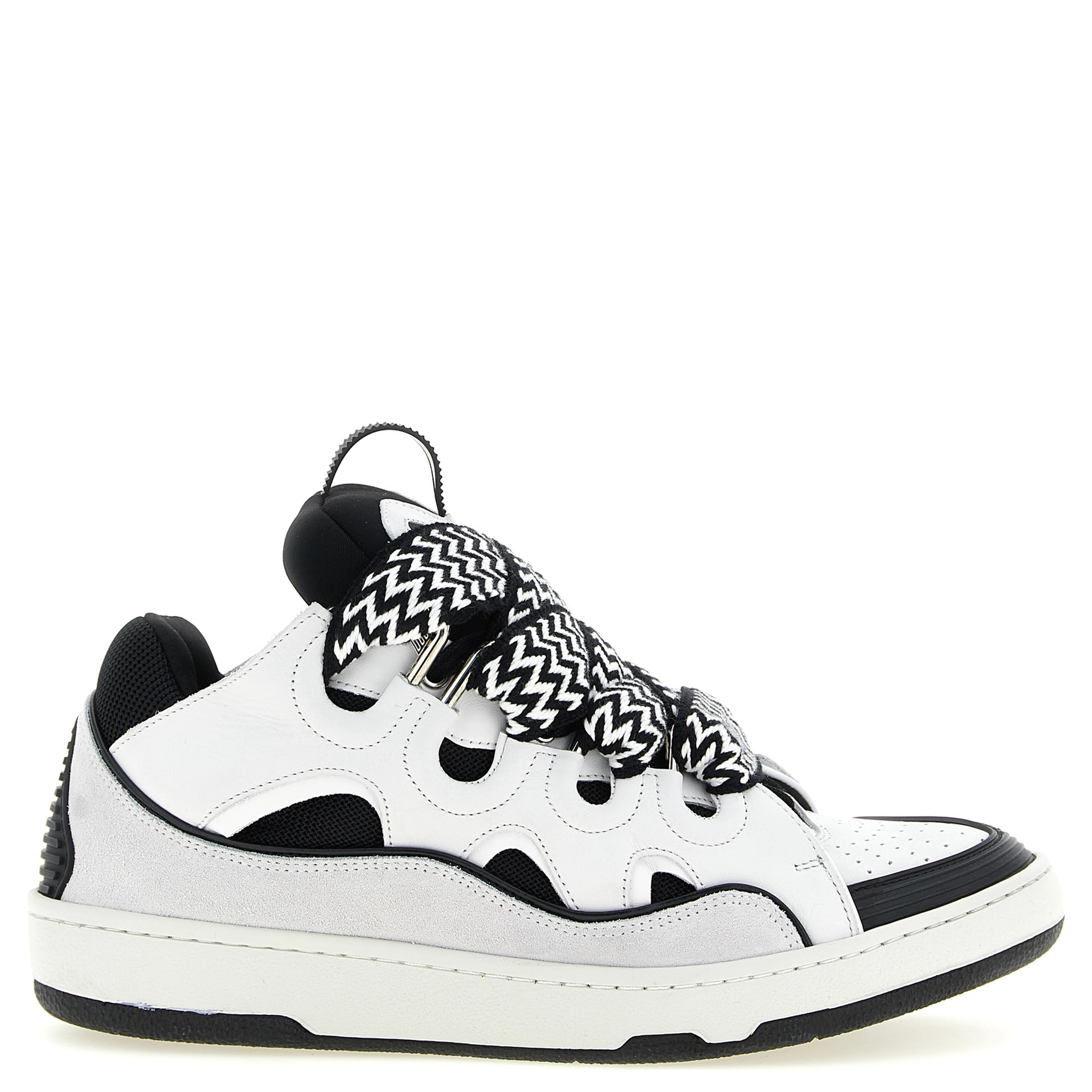 Bicolor Calfskin Chunky Sneakers