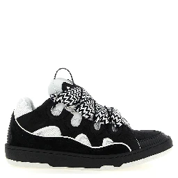 Bicolor Calfskin Chunky Sneakers