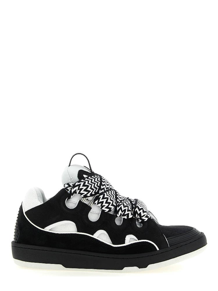 Bicolor Calfskin Chunky Sneakers
