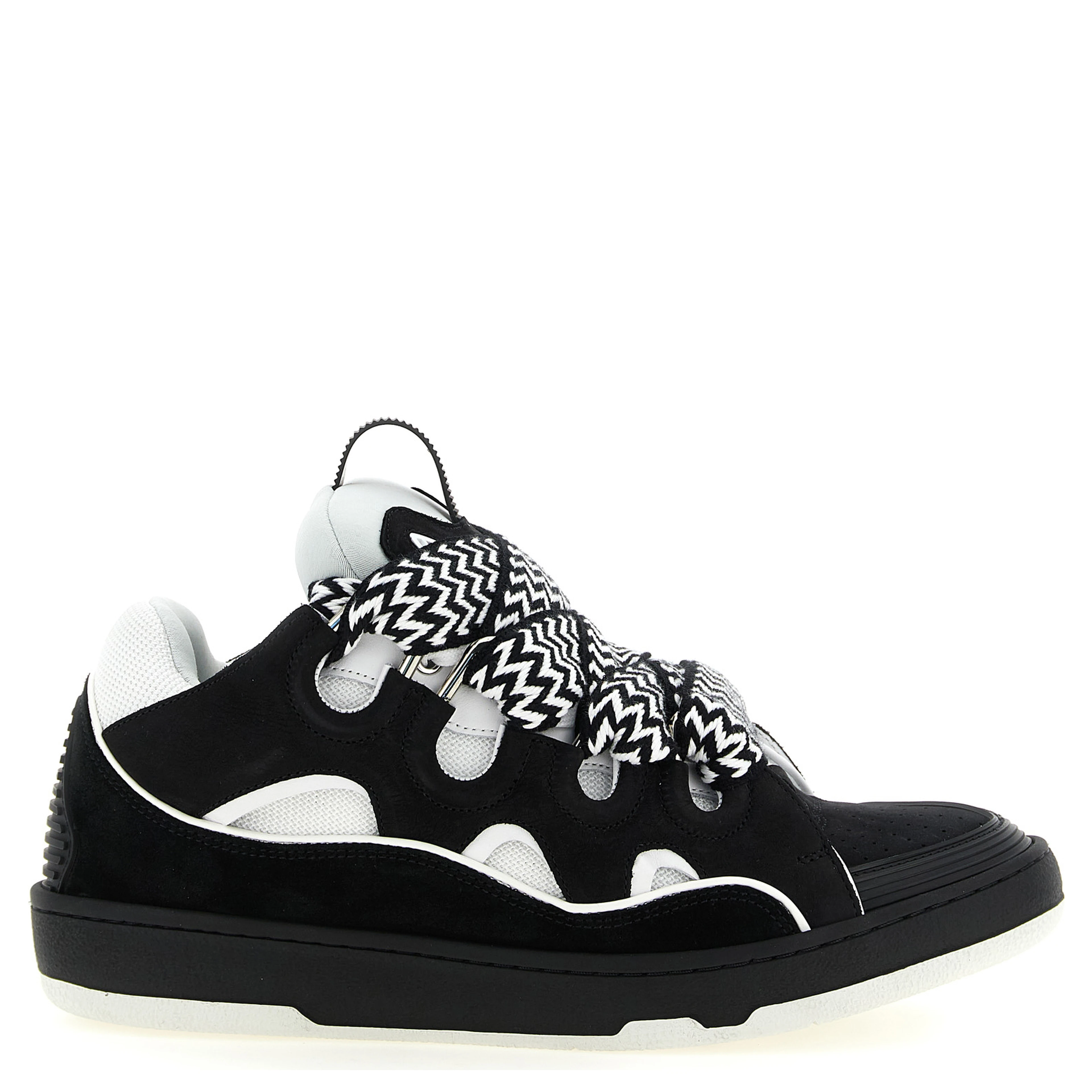 Bicolor Calfskin Chunky Sneakers