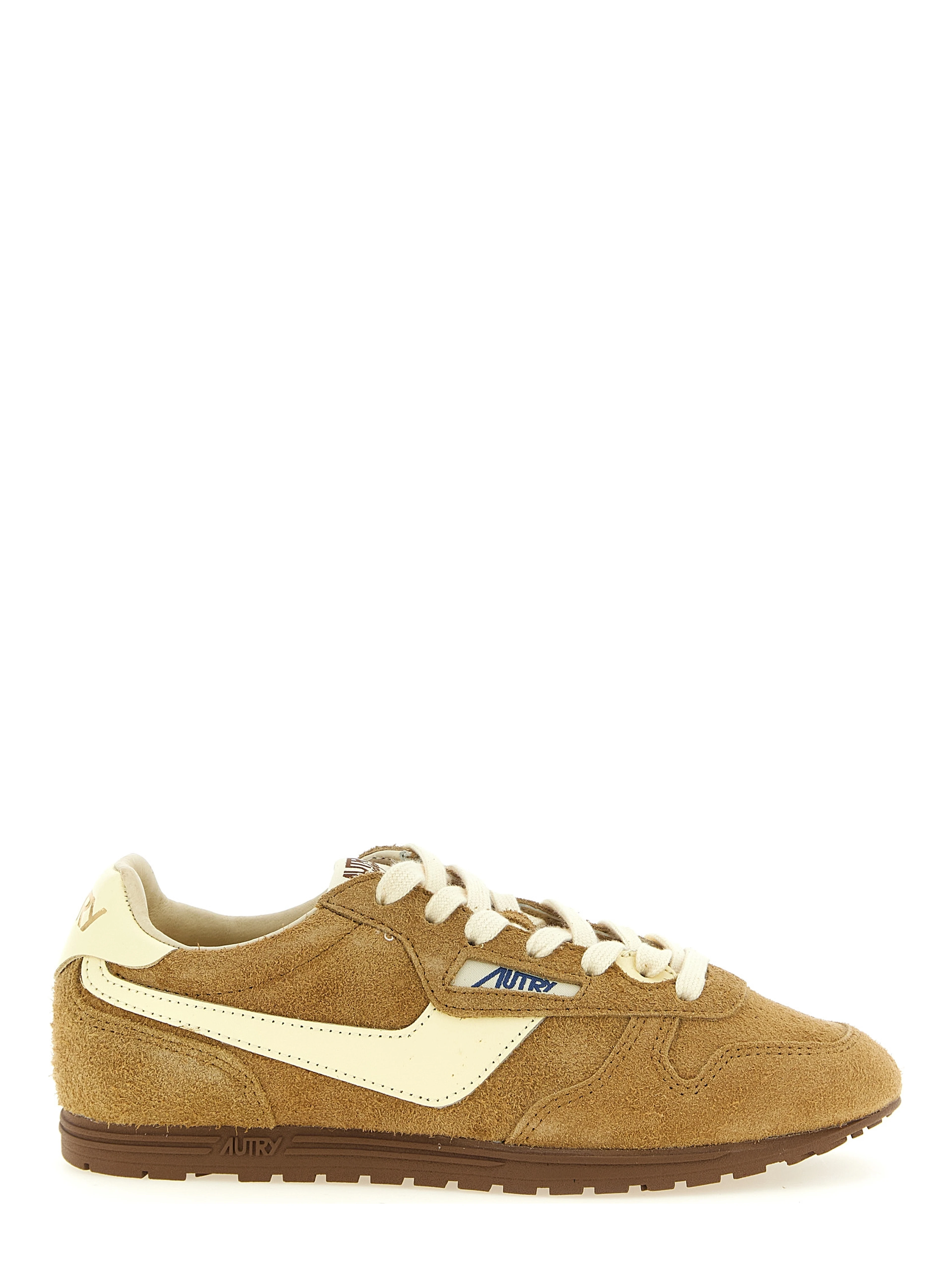 Brown Cowhide Athletic Sneakers