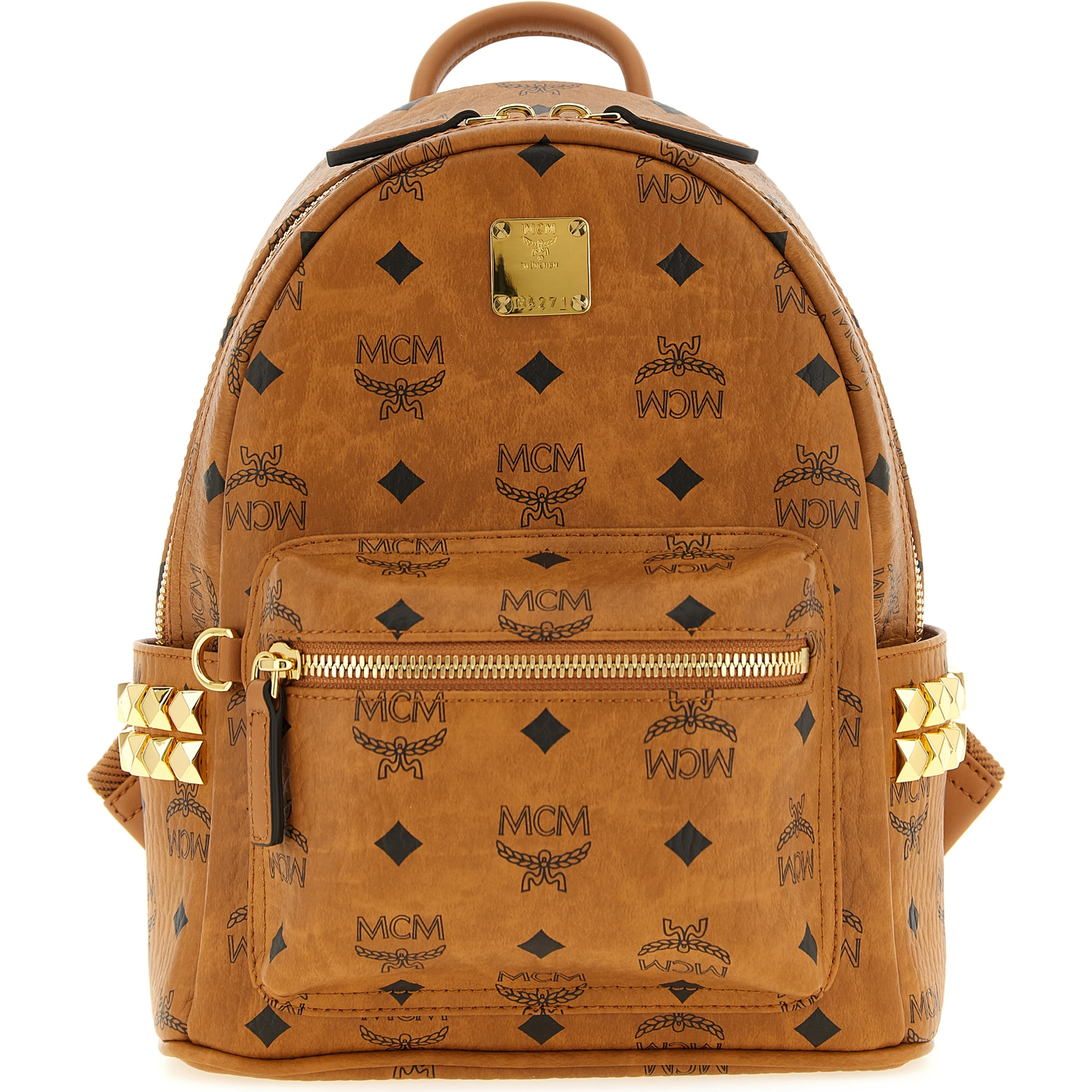 Brown Polyethylene Backpack