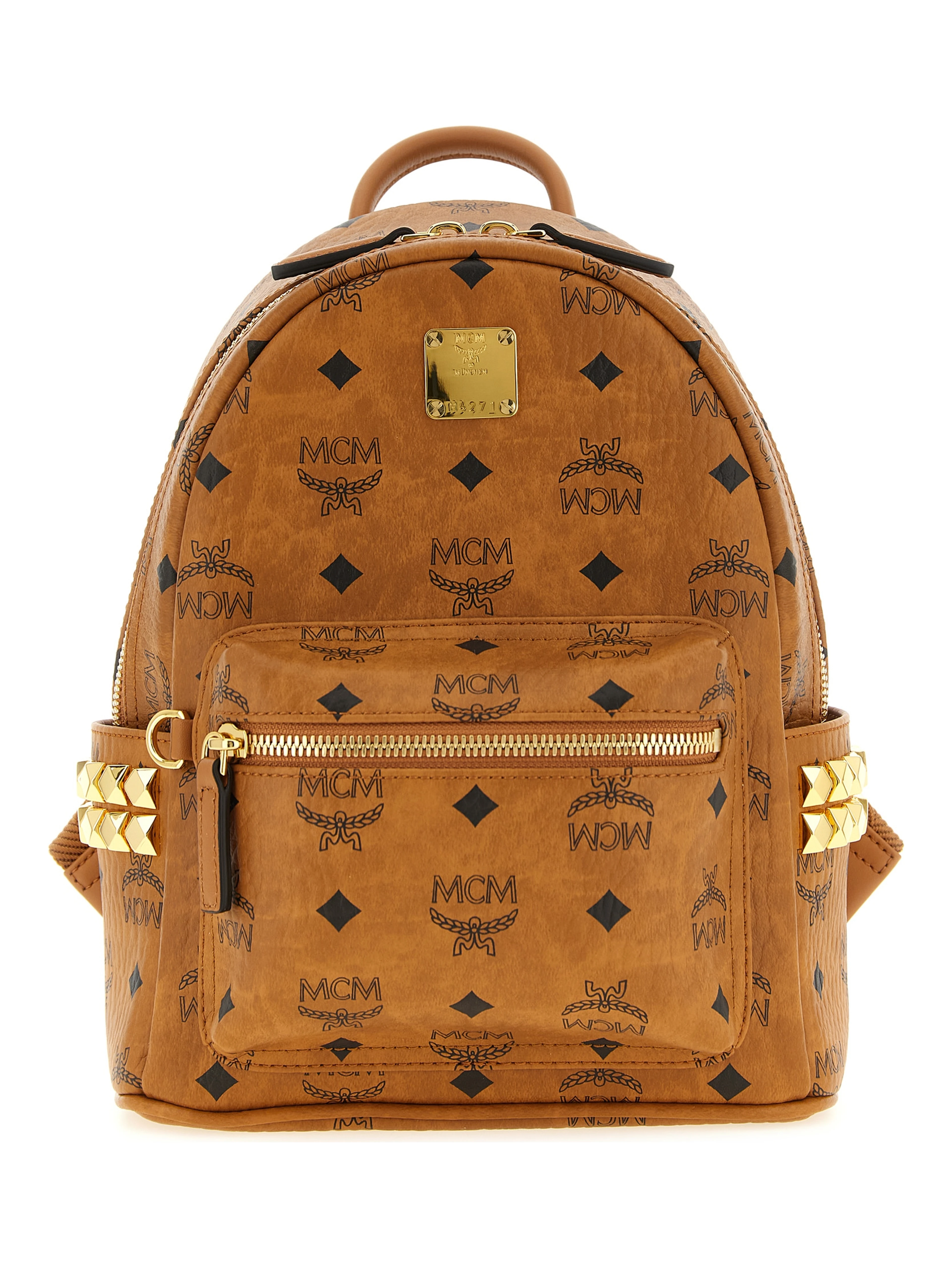 Brown Polyethylene Backpack