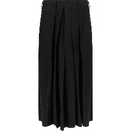 Black Wool Casual Pants