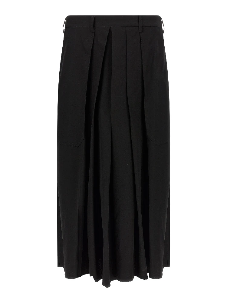 Black Wool Casual Pants