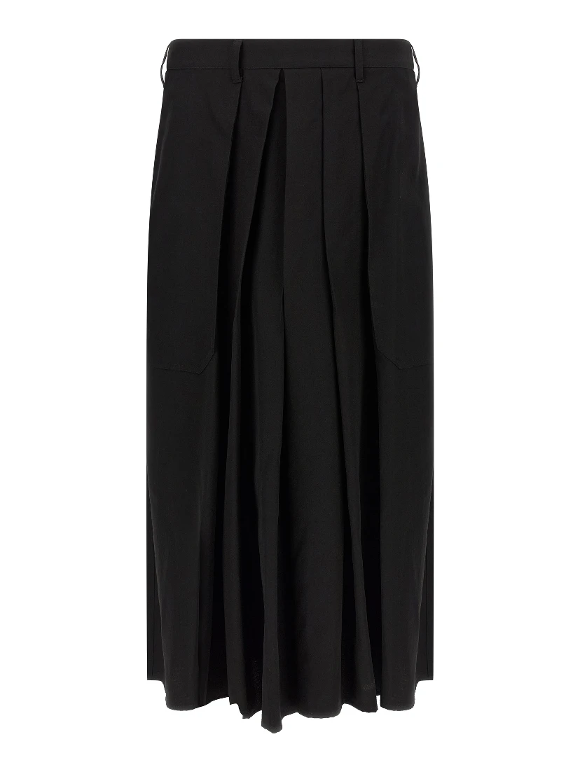 Black Wool Casual Pants
