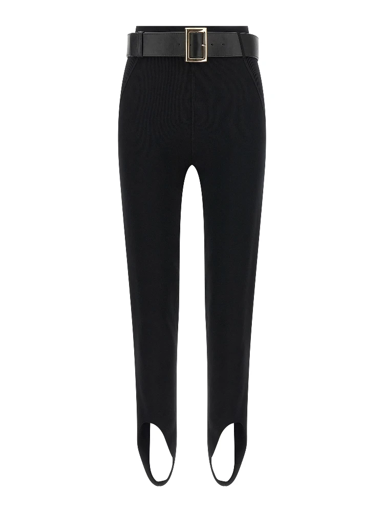 Black Viscose Leggings