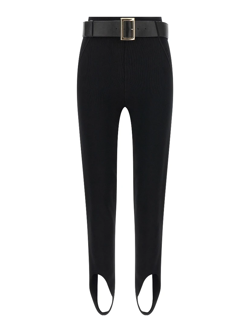 Black Viscose Leggings
