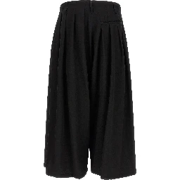 Black Wool Casual Pants