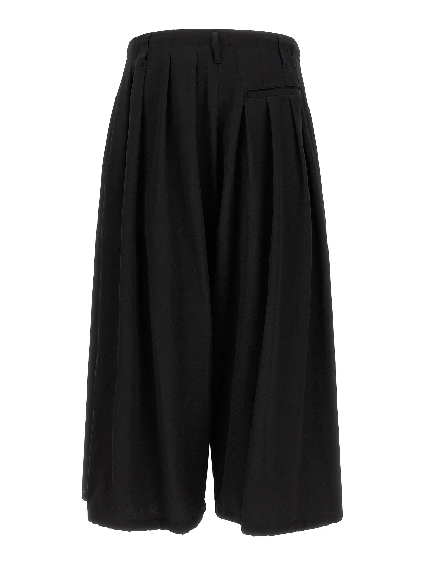 Black Wool Casual Pants