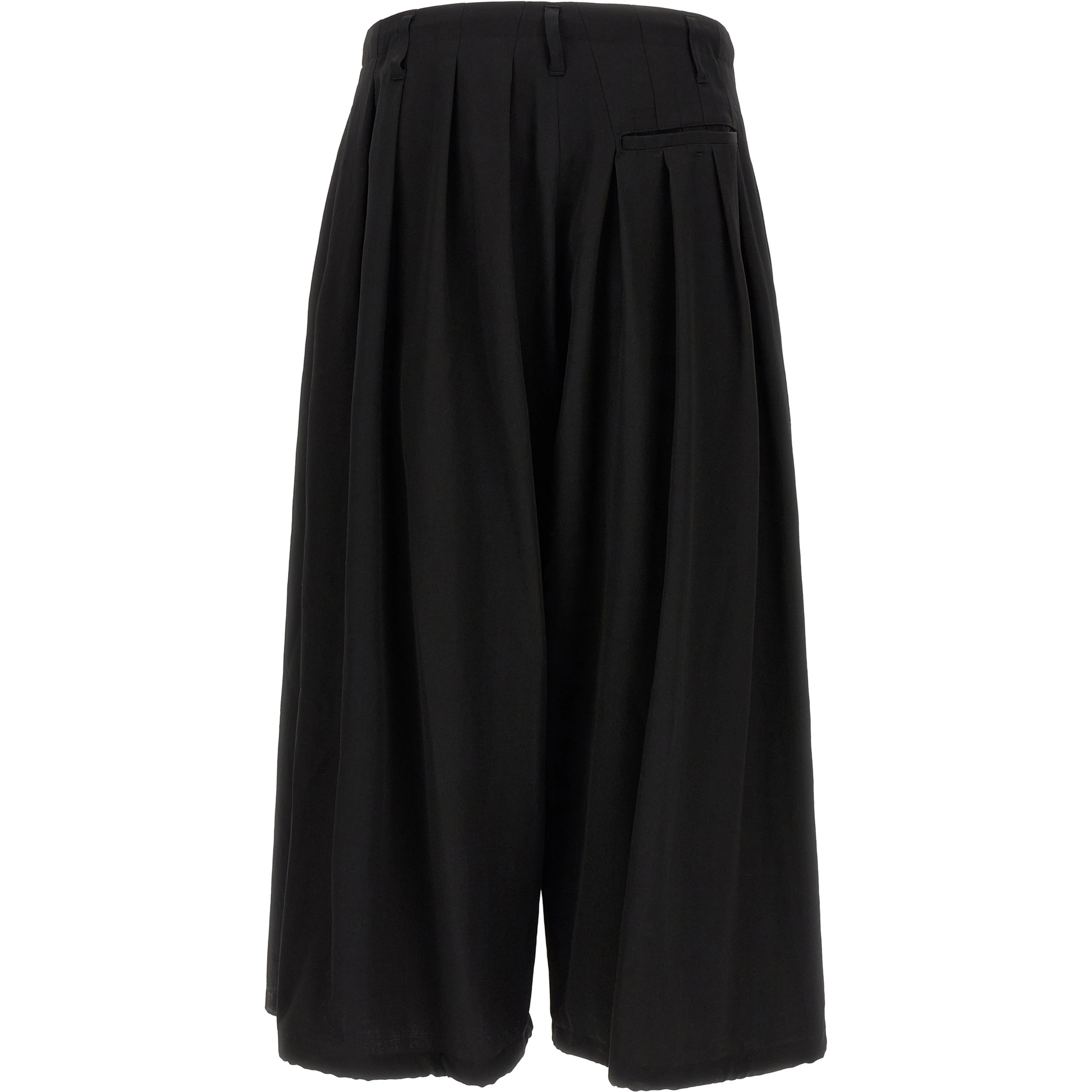 Black Wool Casual Pants