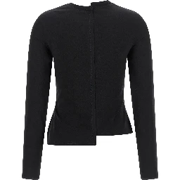 Black Cotton Long Sleeve T-Shirt