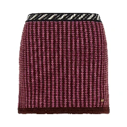 Multicolor Virgin Wool Long Skirt