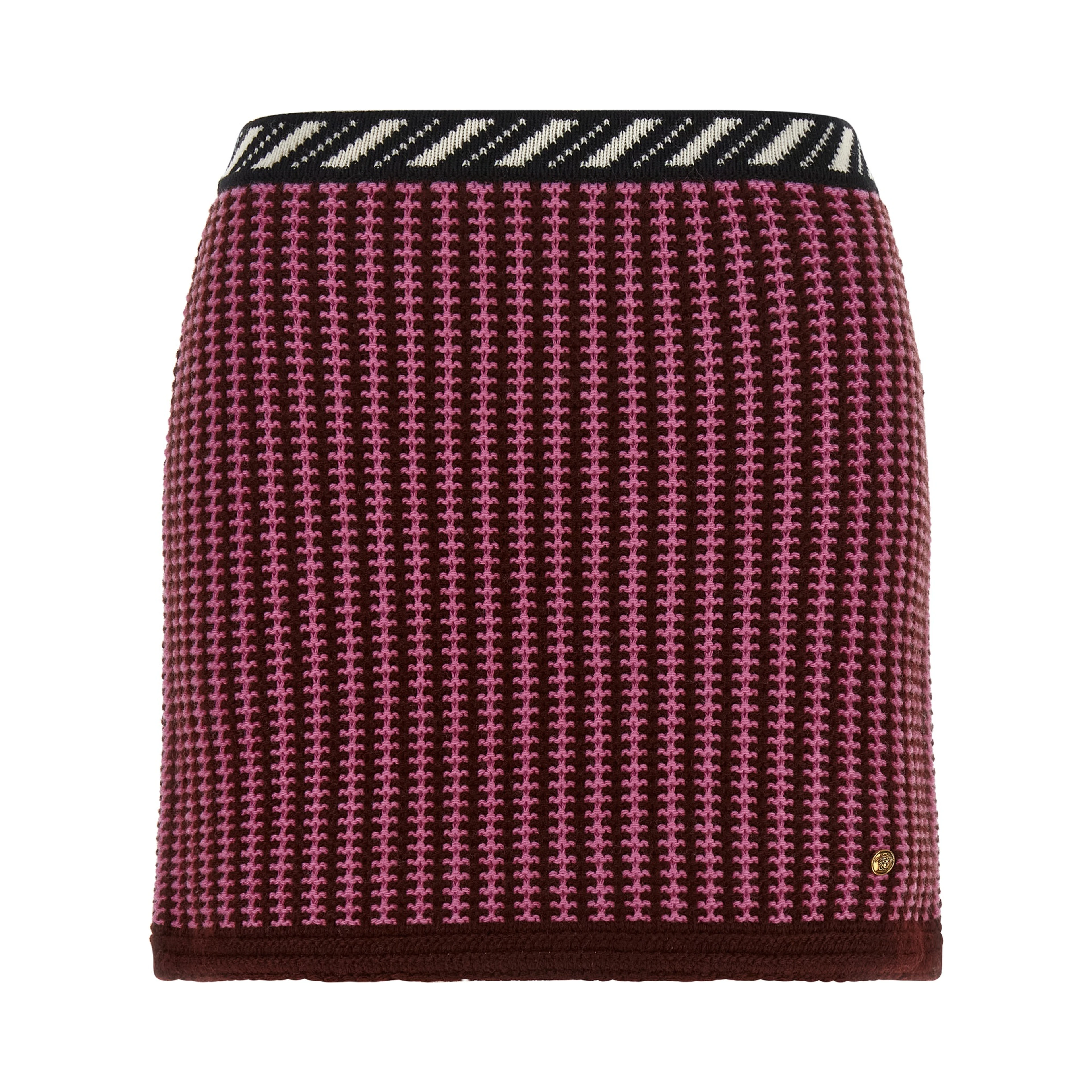 Multicolor Virgin Wool Long Skirt