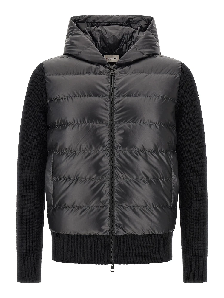 Black Polyester Cardigan