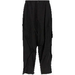 Black Wool Casual Pants