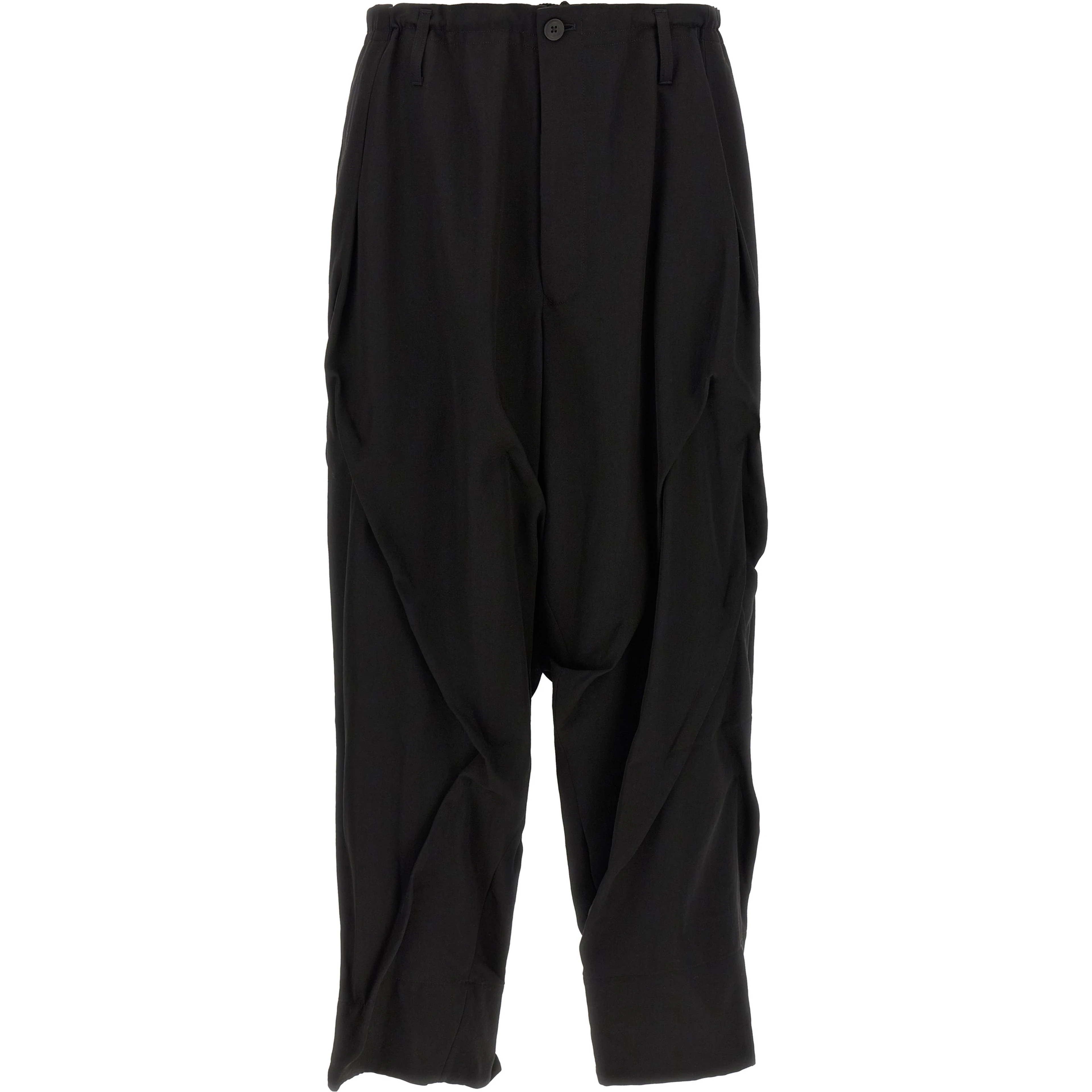 Black Wool Casual Pants