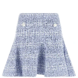Blue Cotton Long Skirt