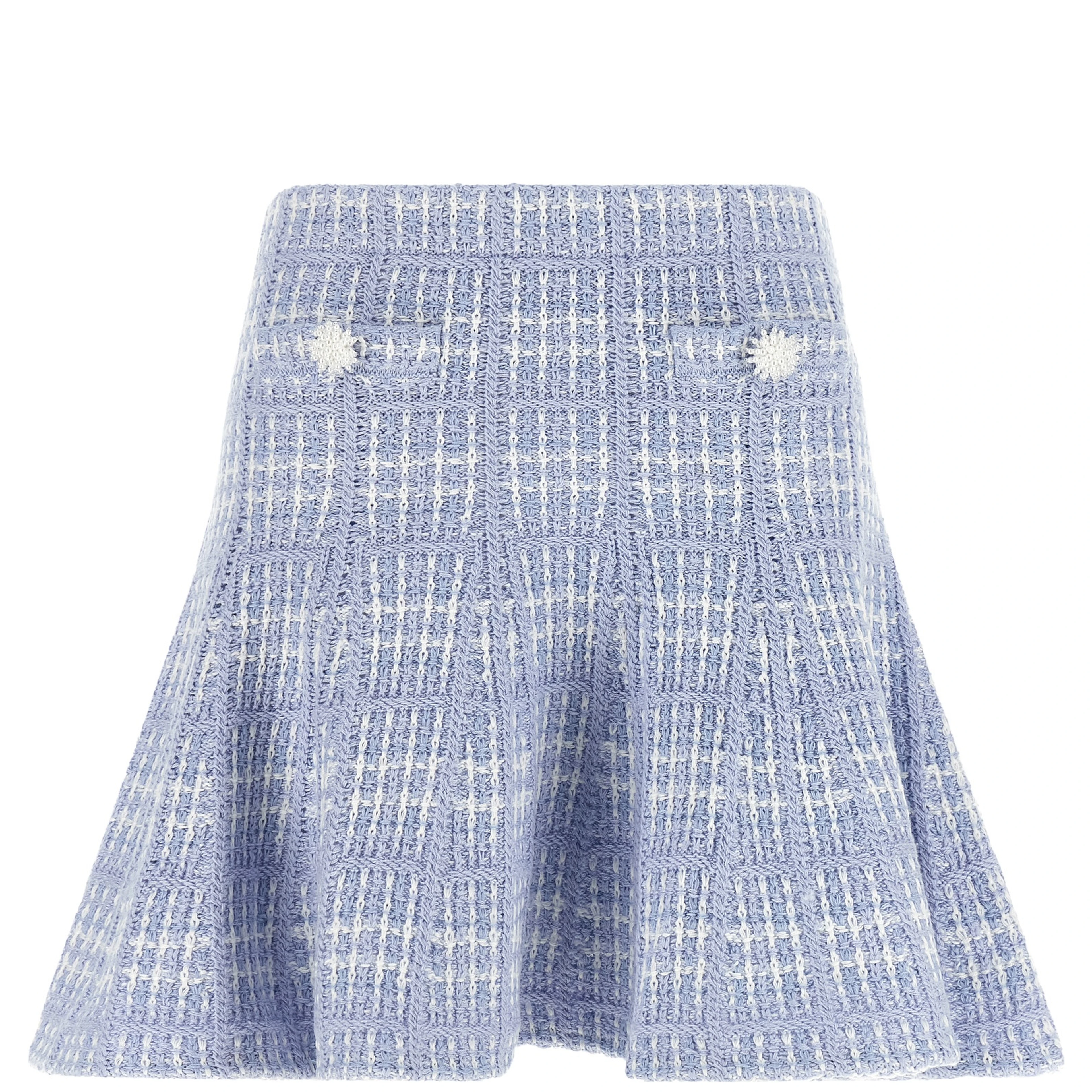 Blue Cotton Long Skirt