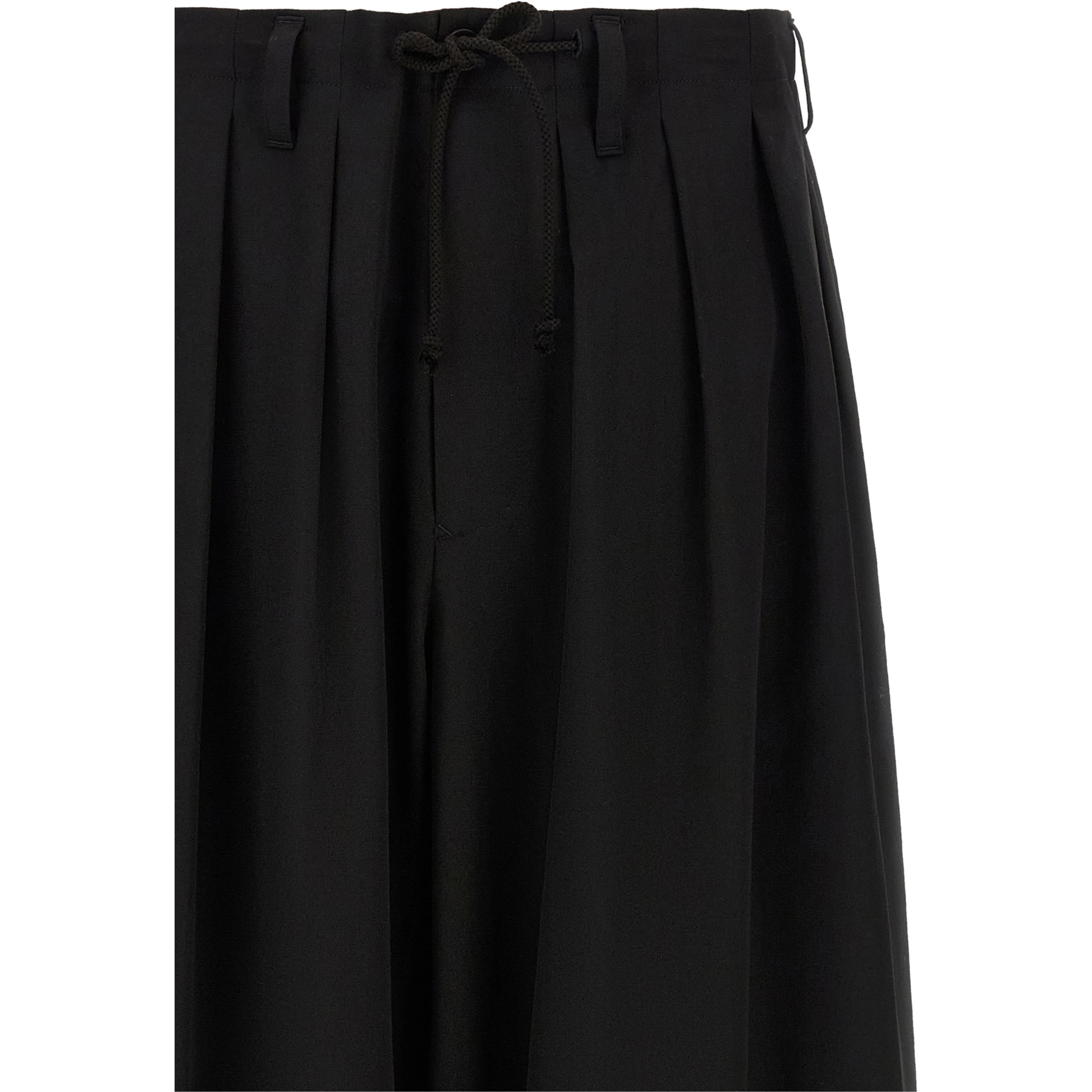 Black Wool Casual Pants