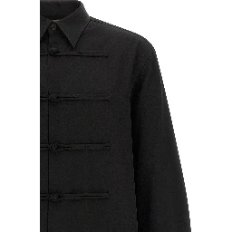 Black Wool Blouse