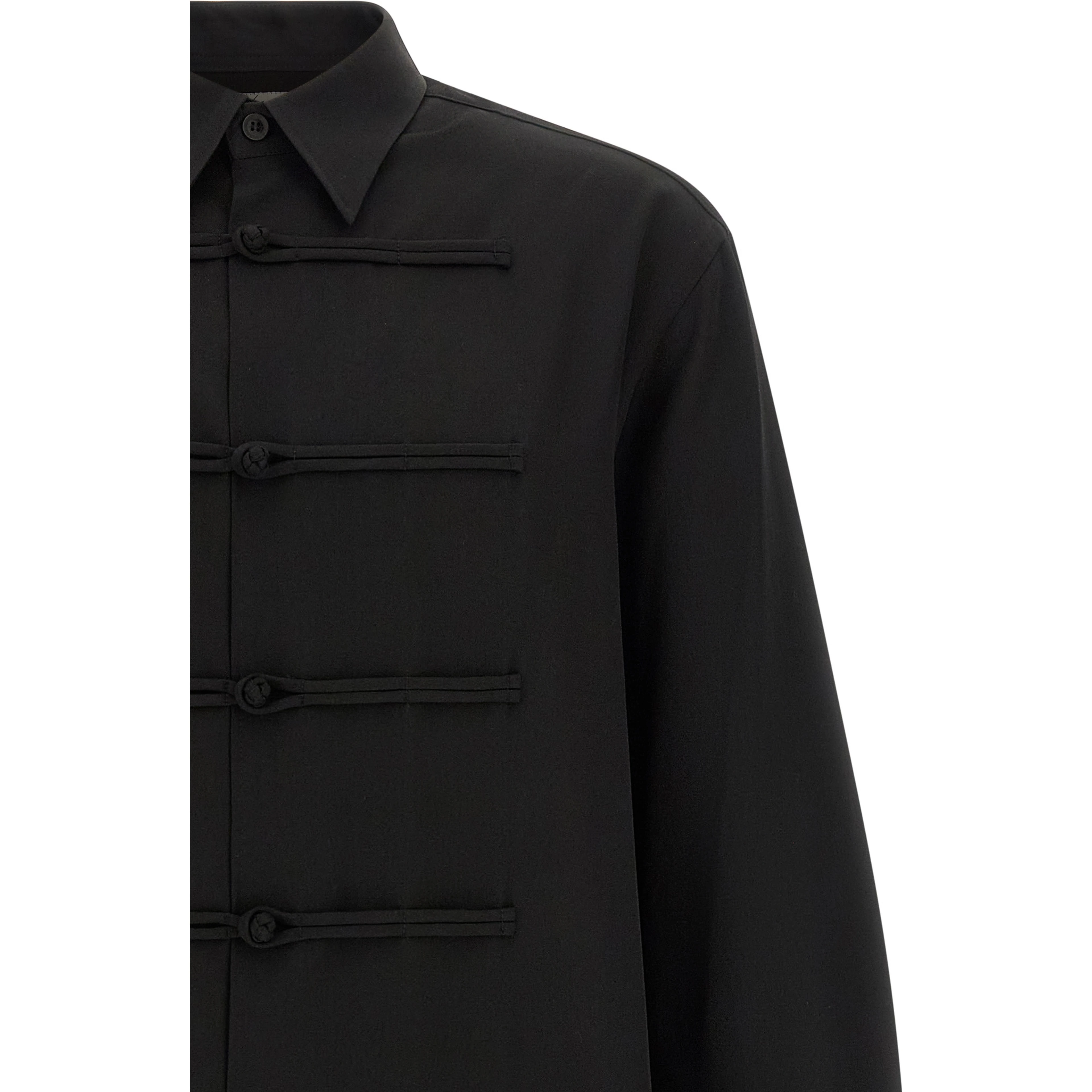 Black Wool Blouse