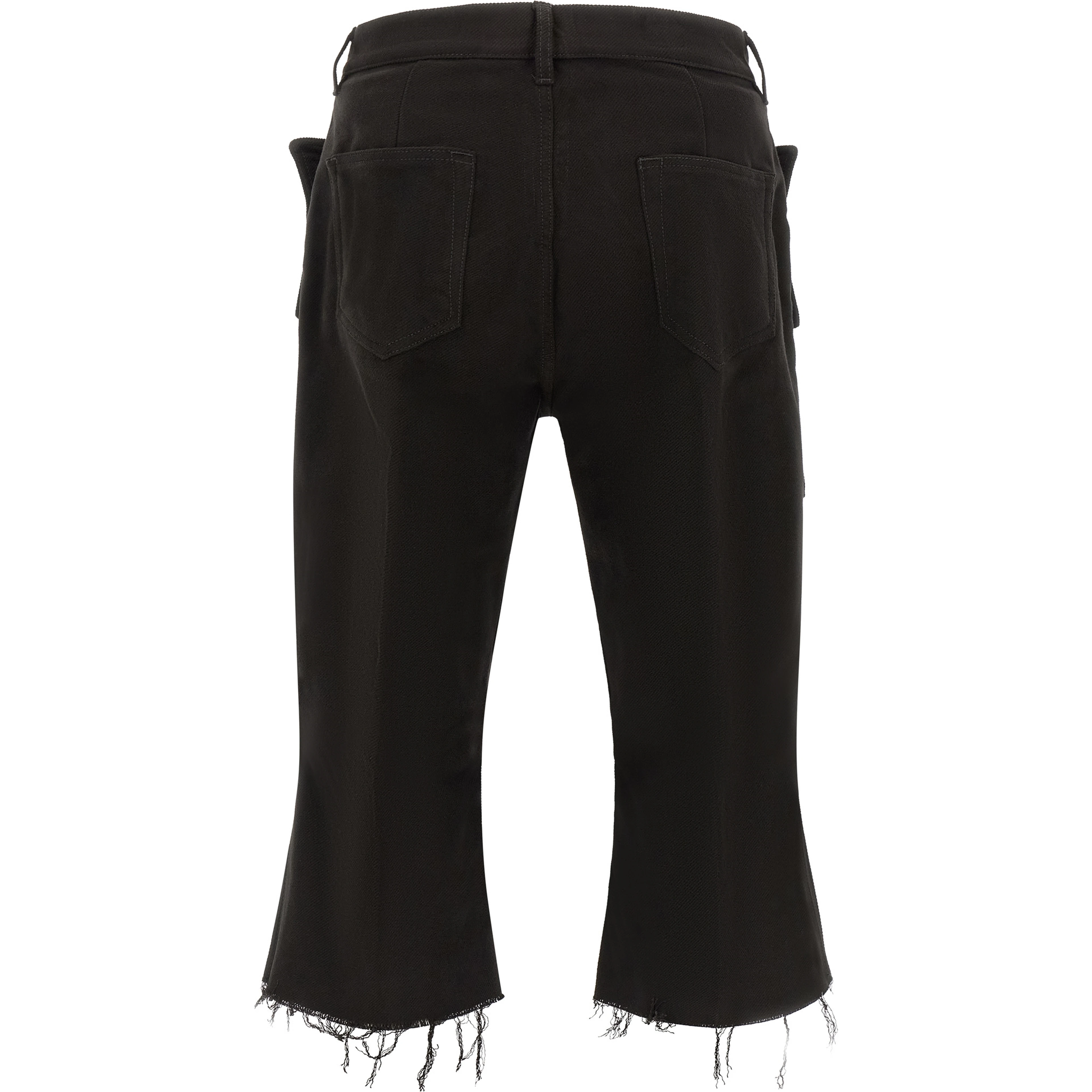 Black Cotton Cargo Pants