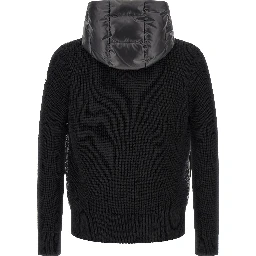 Black Polyester Cardigan