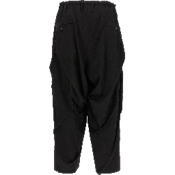 Black Wool Casual Pants