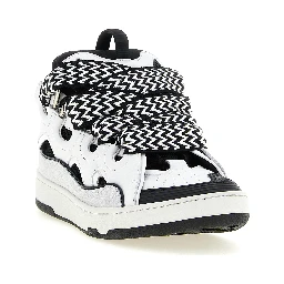 Bicolor Calfskin Chunky Sneakers