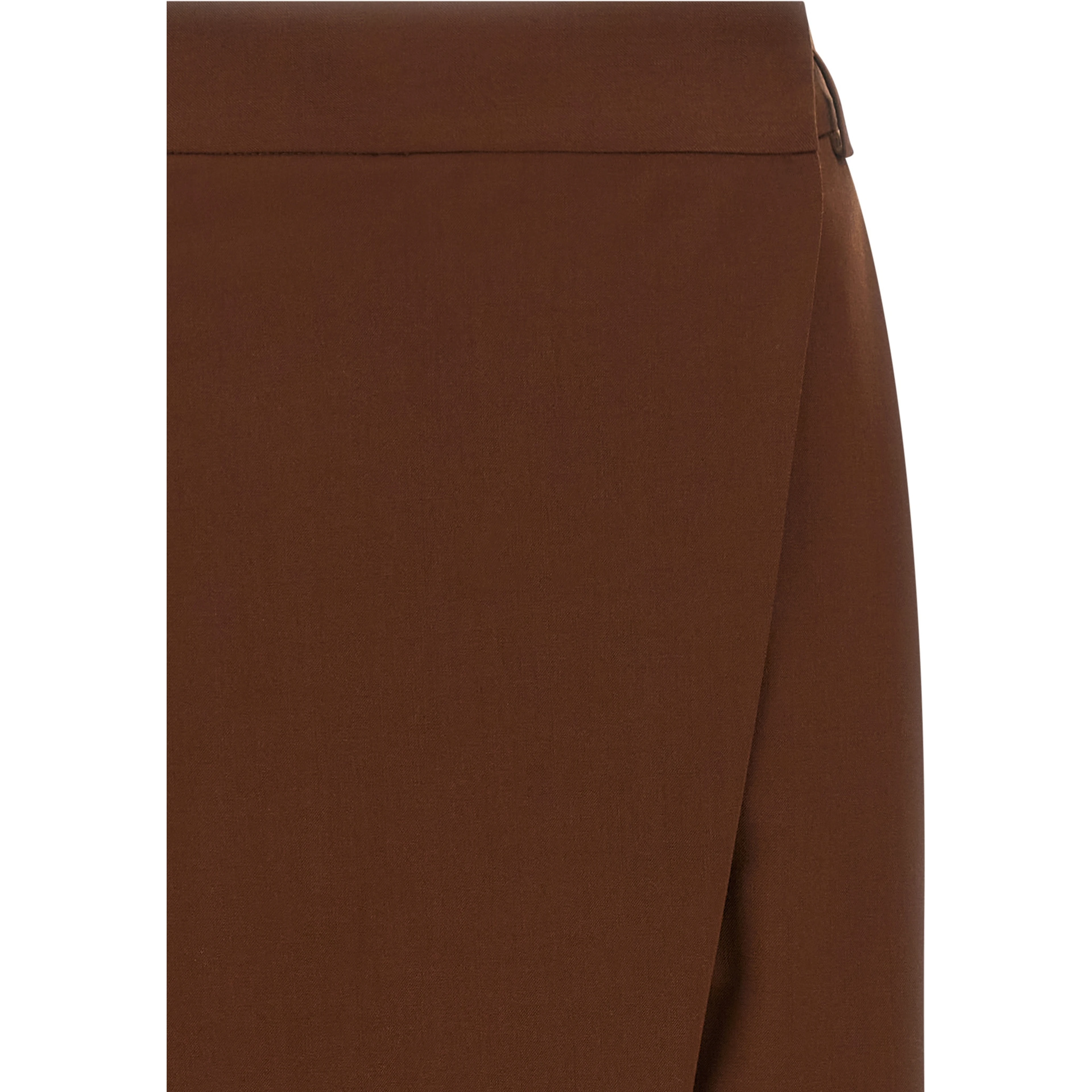 Brown Wool Cropped Pants