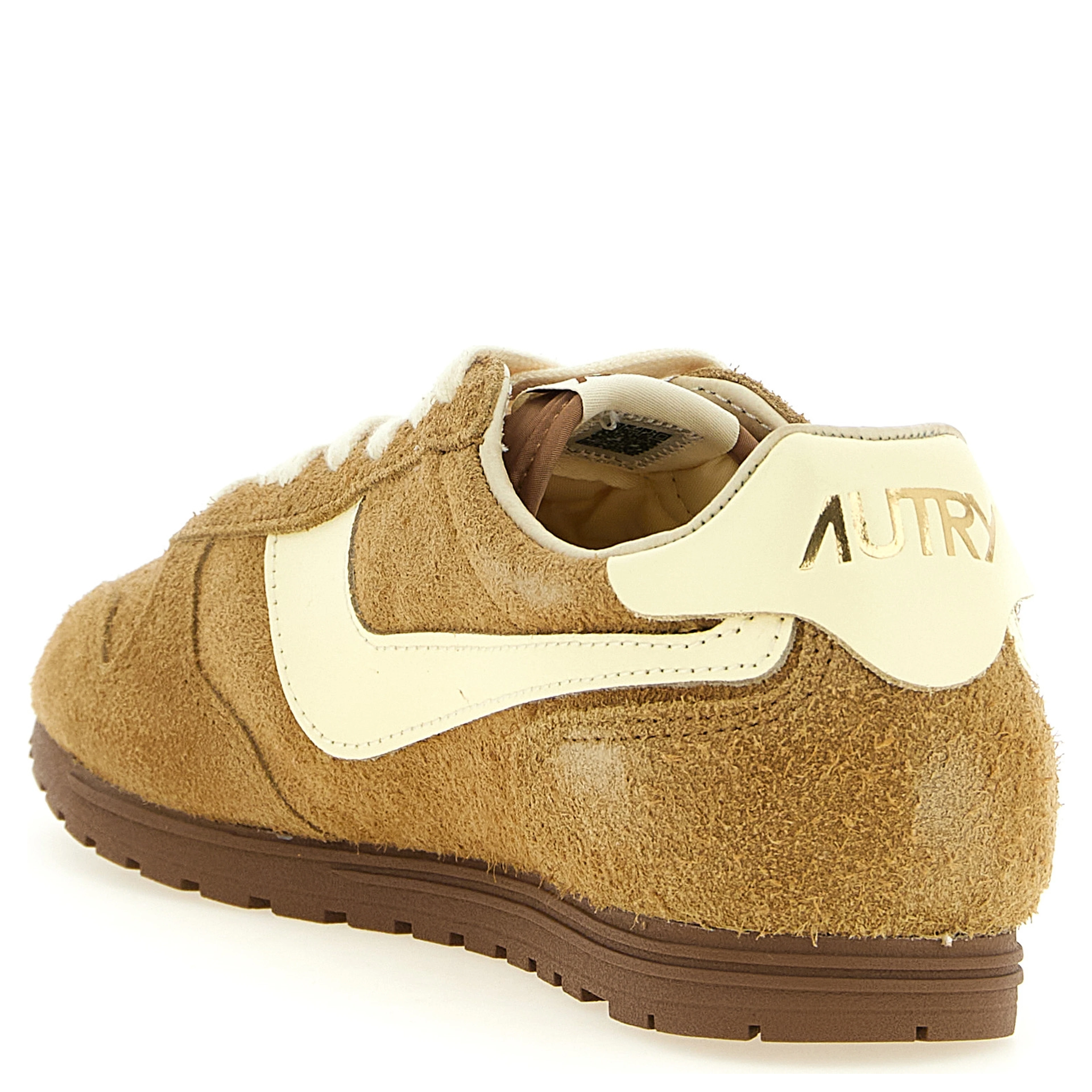 Brown Cowhide Athletic Sneakers