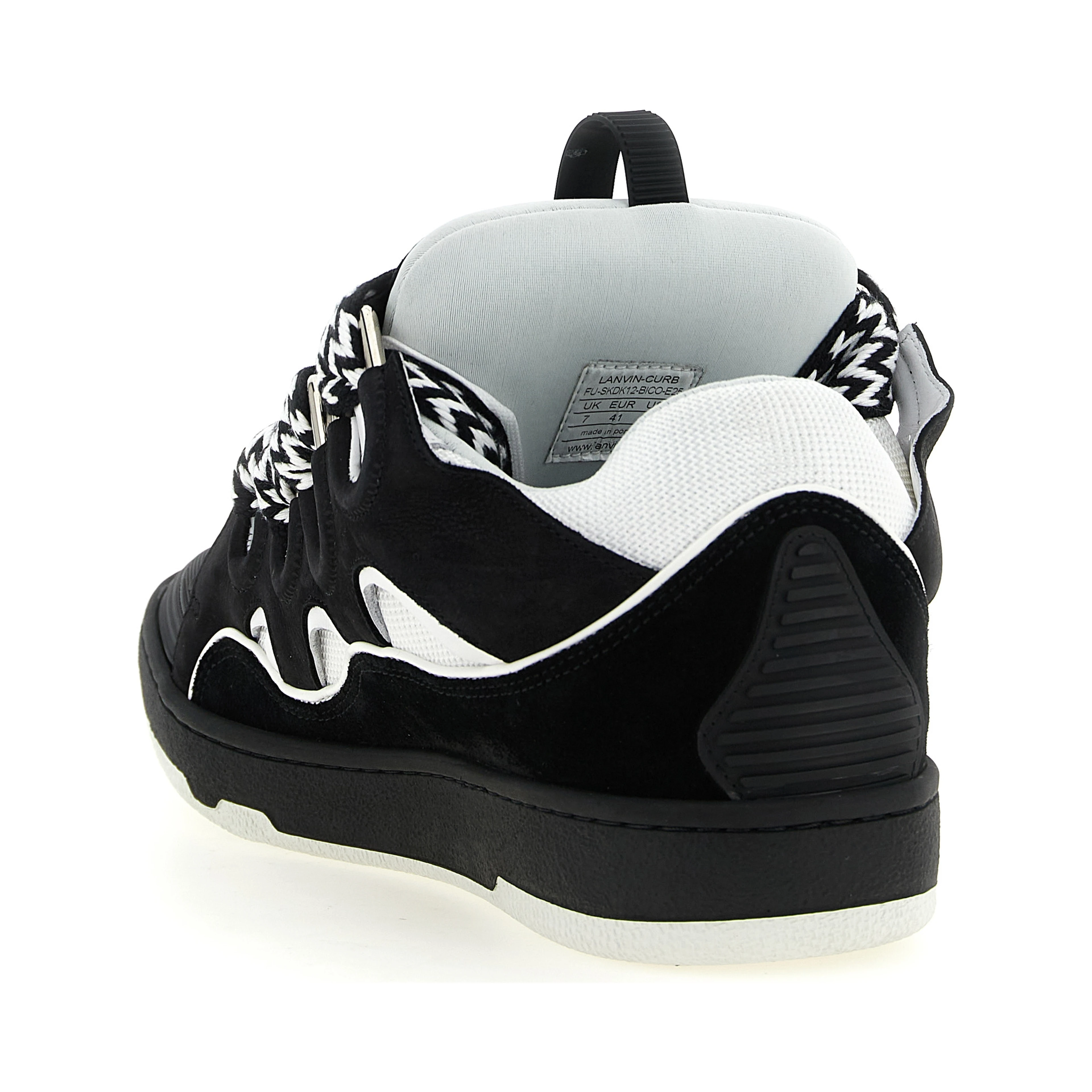 Bicolor Calfskin Chunky Sneakers