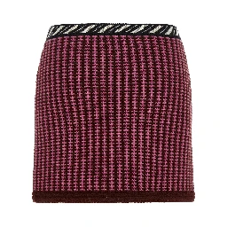 Multicolor Virgin Wool Long Skirt