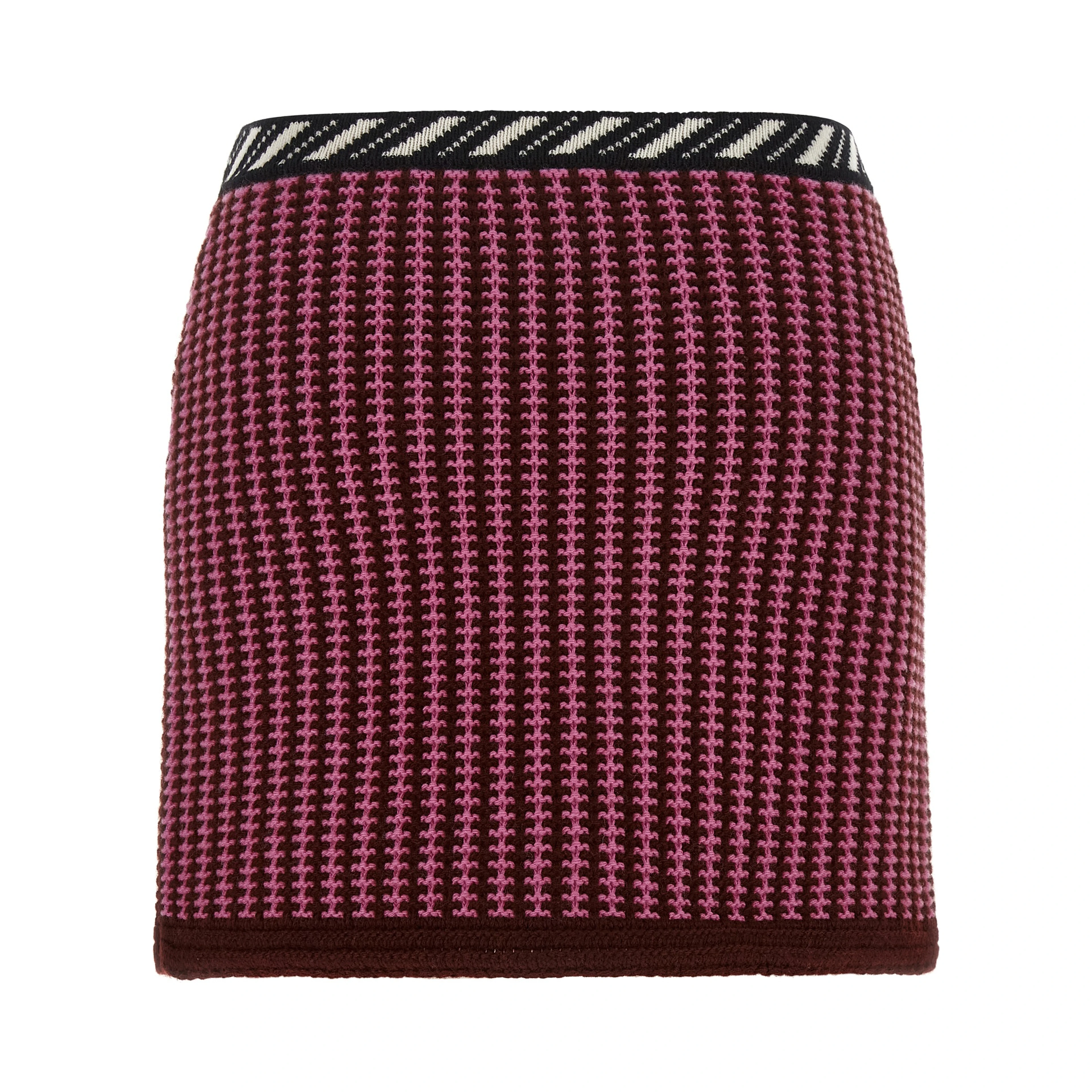 Multicolor Virgin Wool Long Skirt