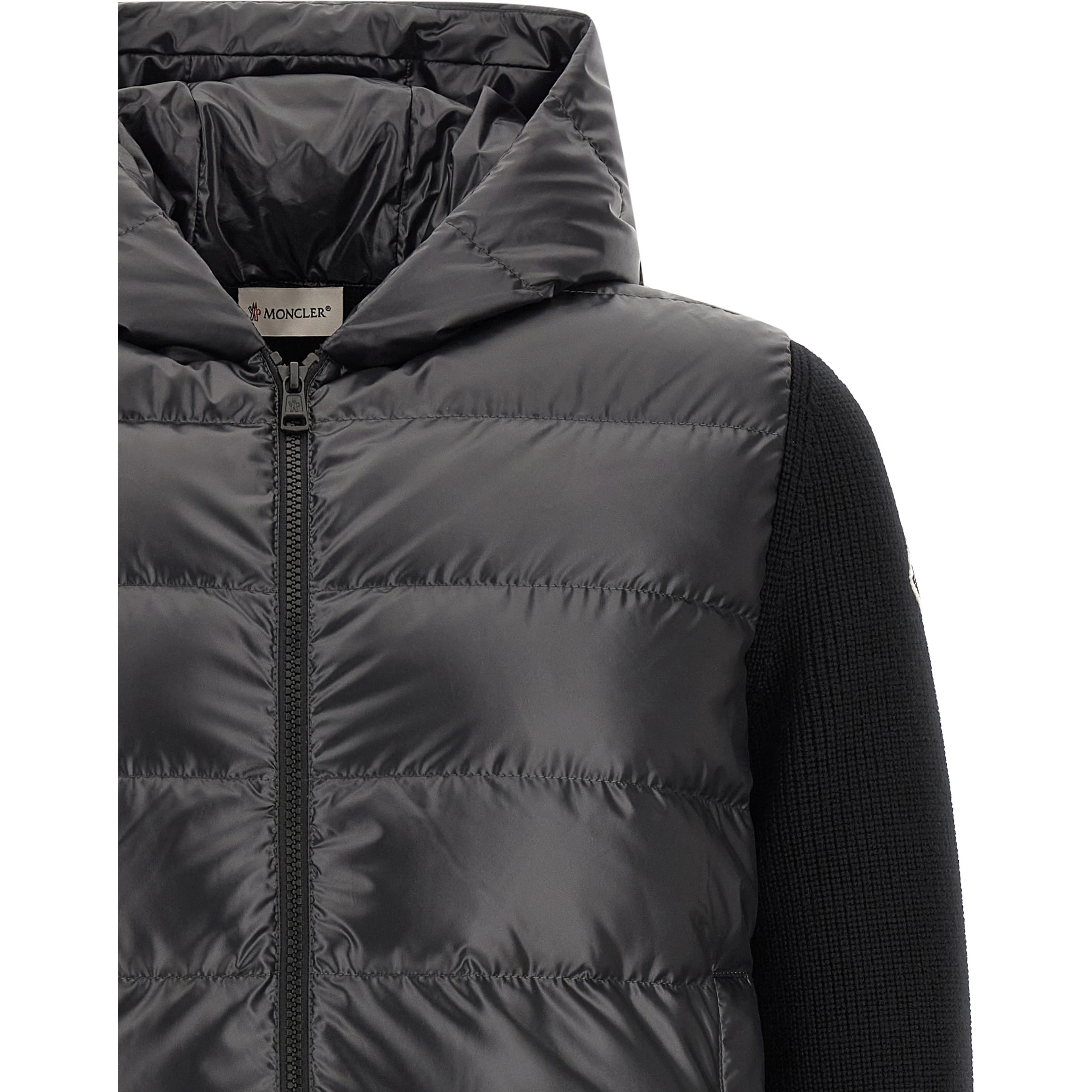Black Polyester Cardigan