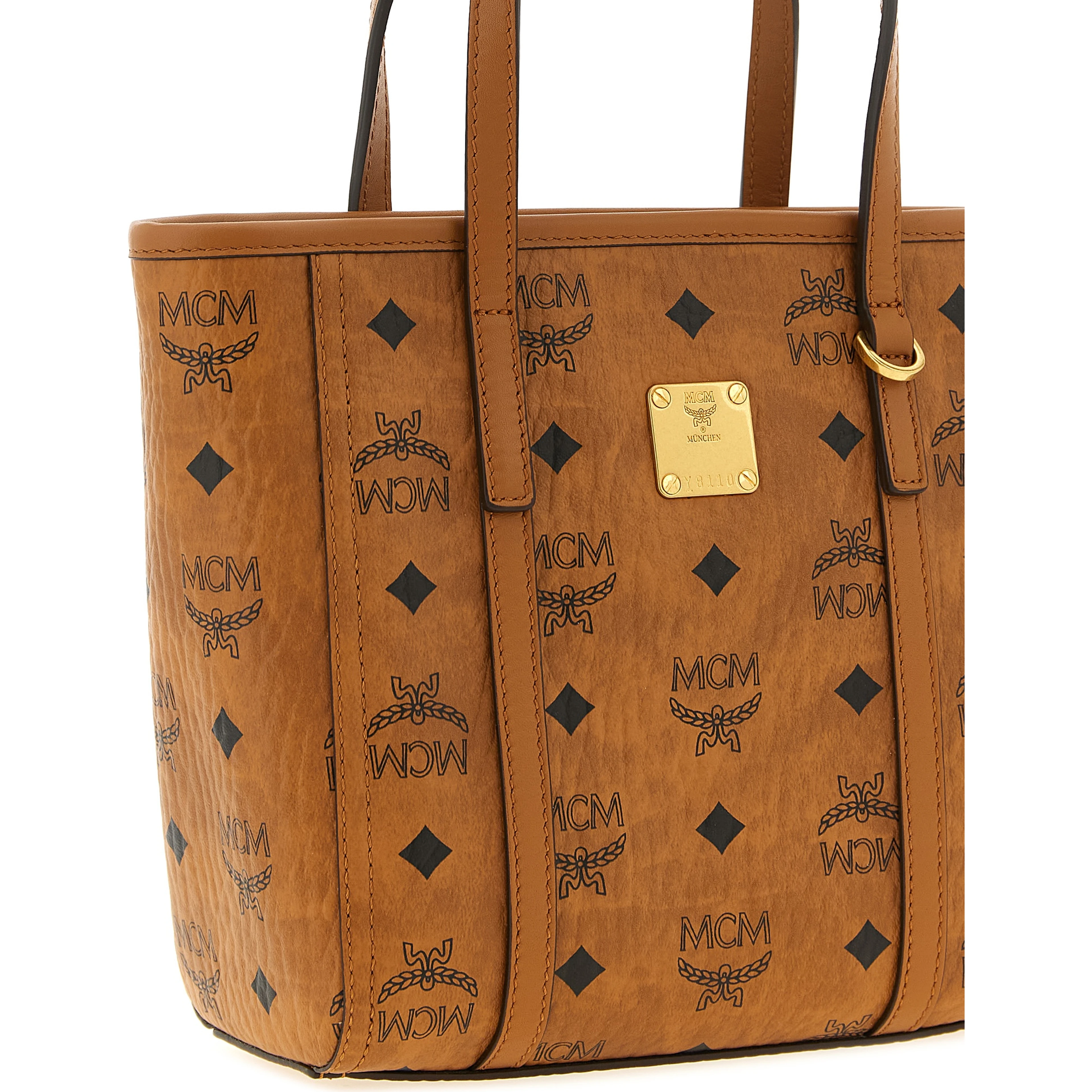 Brown Polyethylene Tote Bag