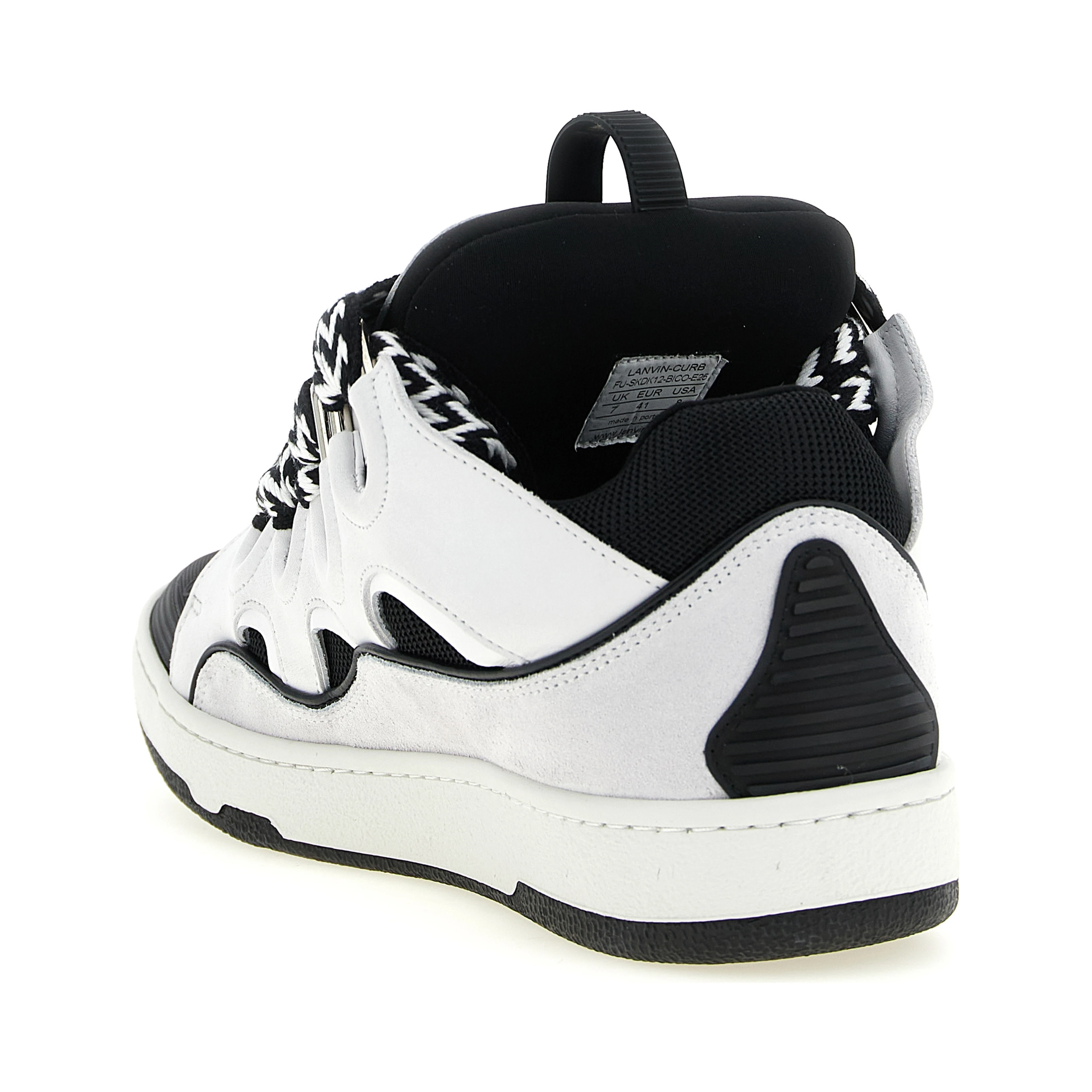Bicolor Calfskin Chunky Sneakers