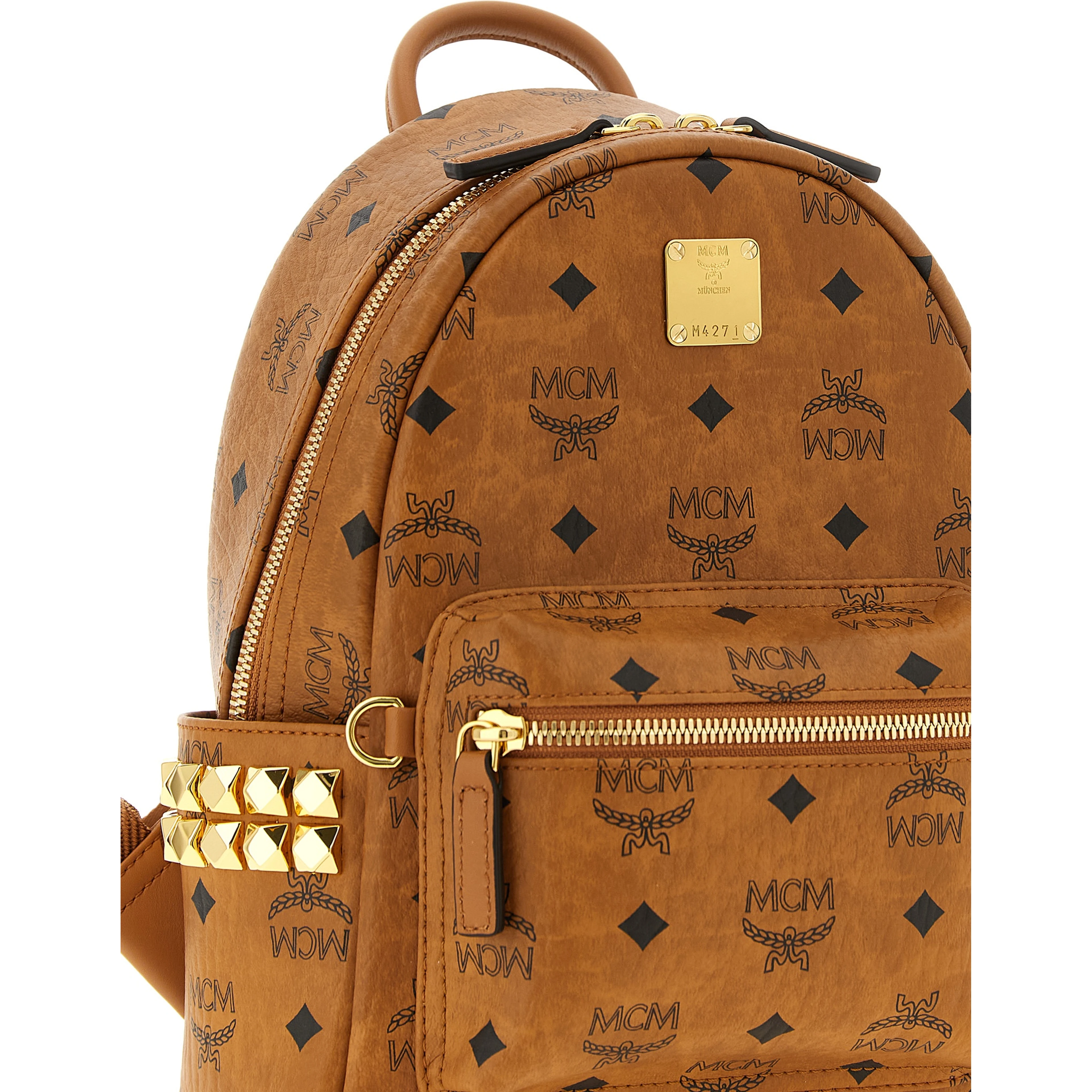 Brown Polyethylene Backpack