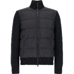 Blue Polyester Cardigan